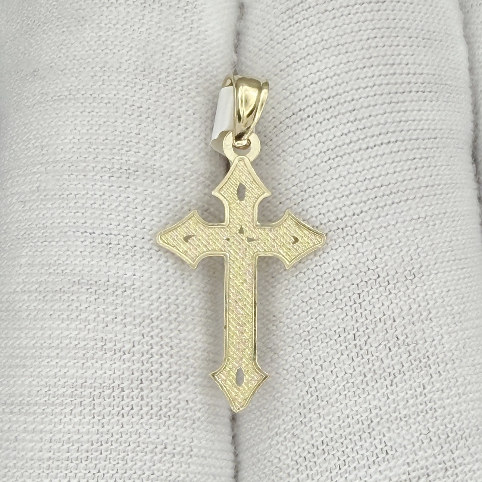 10k Yellow Gold Crucifix Cross Religious Jewelry Gift For Her Him Charm Pendant