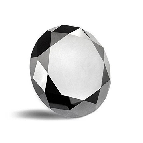 Brilliant Black Moissanite Diamond Round Cut 2 MM to 4 MM for jewelry