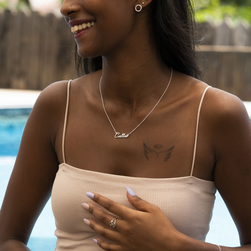 Dainty Name Necklace personalized custom gift handmade