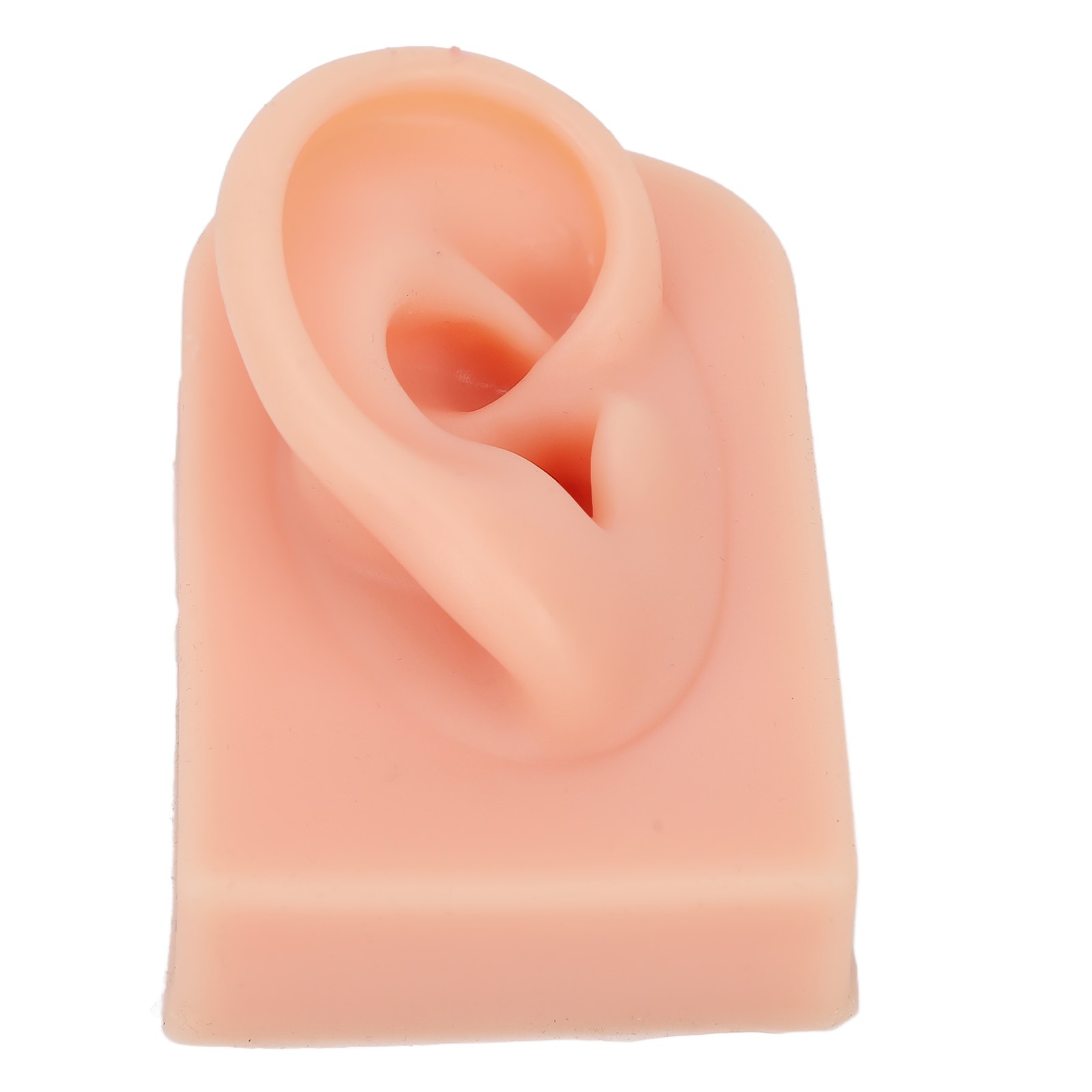 Soft Silicone Ear Model Reusable For Piercing Training (Light Complexion)