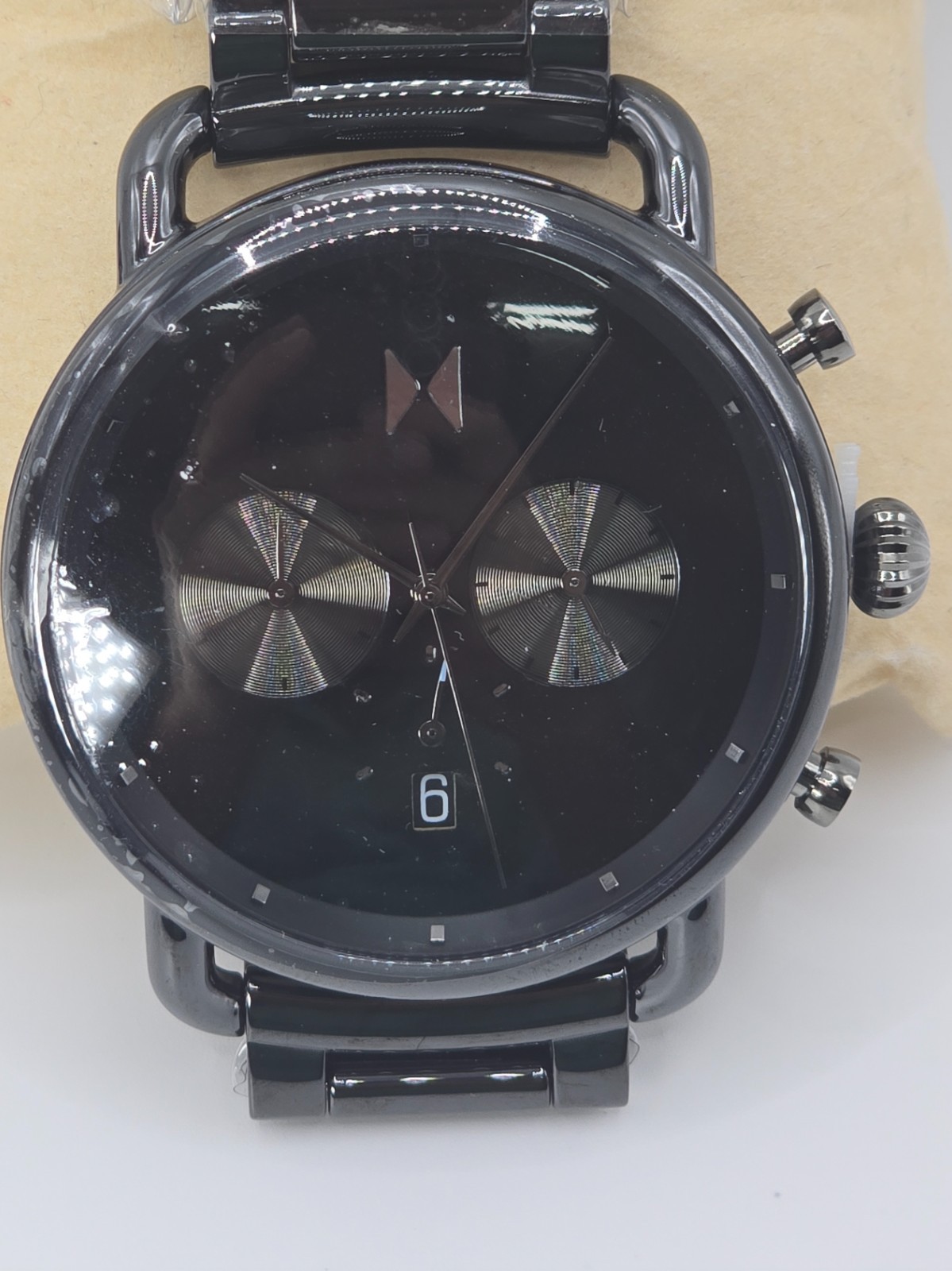 MVMT Black Ceramic Chronograph Men’s Watch Date 3 Bar Japan Movement