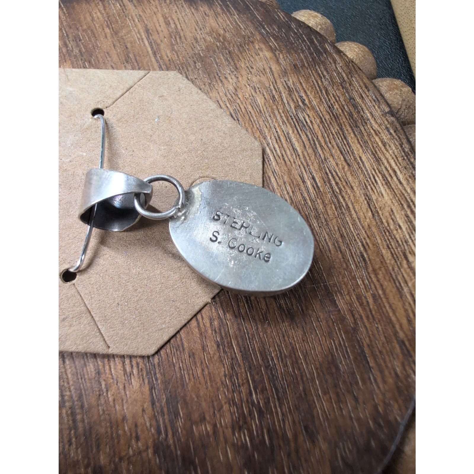 Sterling Cotton Candy Pendent Signed