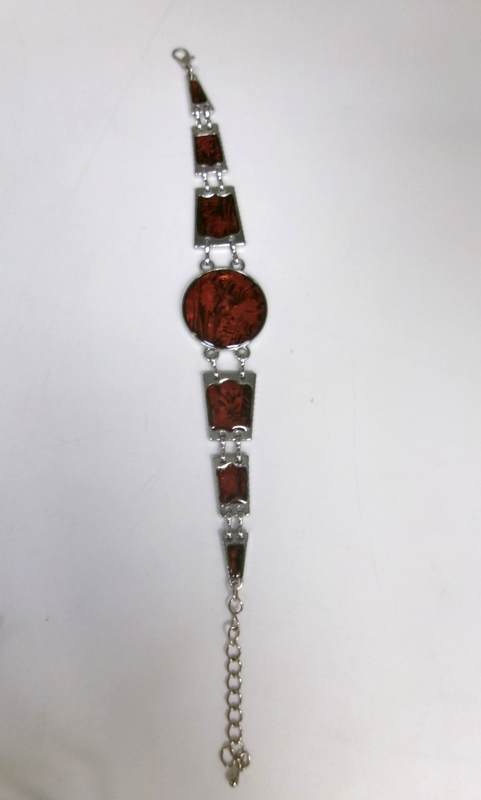 Red Abalone Necklace, Bracelet, Earrings, and Ring Set