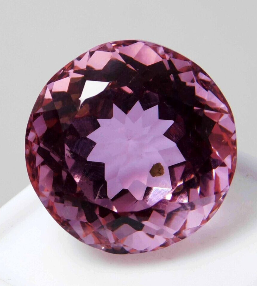 AAA+ Large Pink Kunzite 94.00 CT Round Cut Loose Gemstone Gift for Women/Her