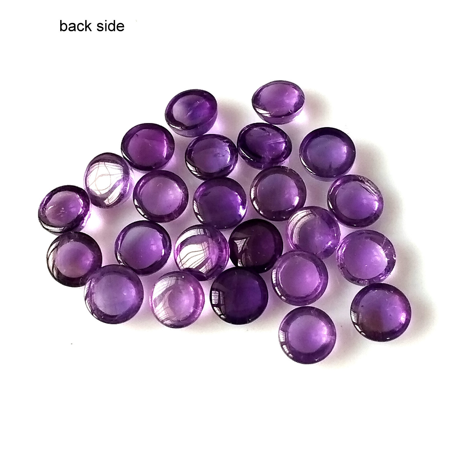 Natural African Amethyst Cabochon 6X6 mm Round Cut Calibrated Wholesale Gemstone