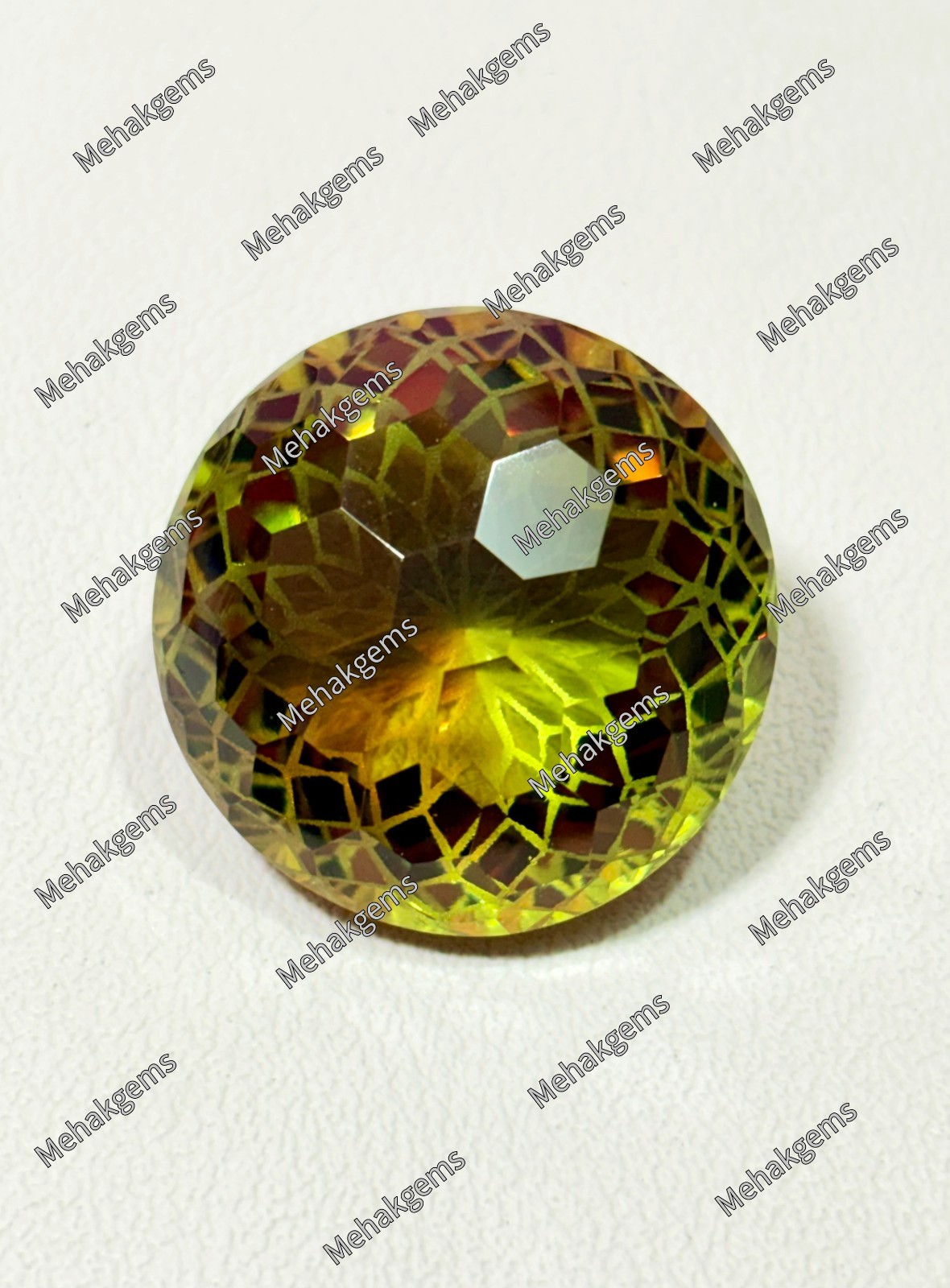 89.Ct Zultanite Gemstone Honeycomb Cut Green to Pink Color Shift Jewelry Supply