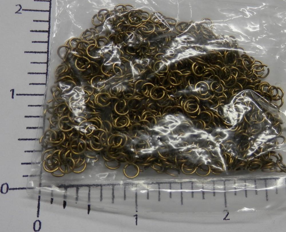 63543 Jump Rings 4 mm Round Brass / Jewelry Findings – 1 ounce SALE