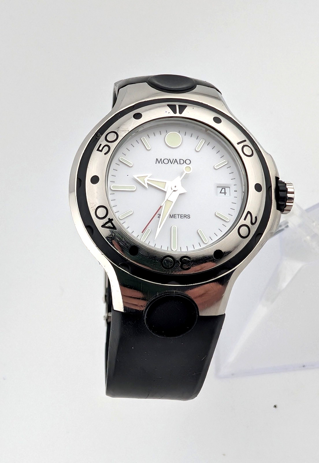 Movado Men’s Series 800 Stainless Steel W/White Dial;Model #84.65.1850.1~ Cool