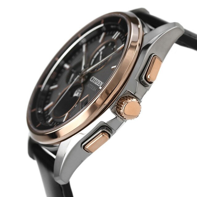 [B1Y] Citizen Attesa Moon Phase Titanium Solar Radio BY1004 17X Mens [m6t]