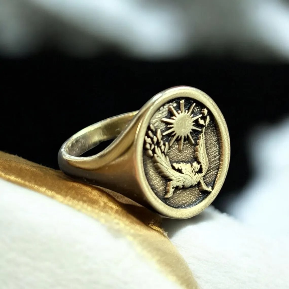 Icarus Angel Signet Ring 925 Sterling Silver Greek Mythology Sacred Ring