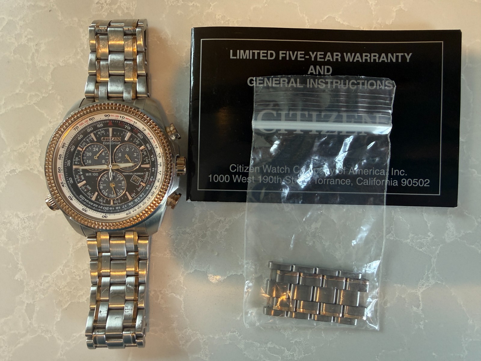 Citizen Eco-Drive Men’s Watch – Model E820-S094569 – Fully Functional