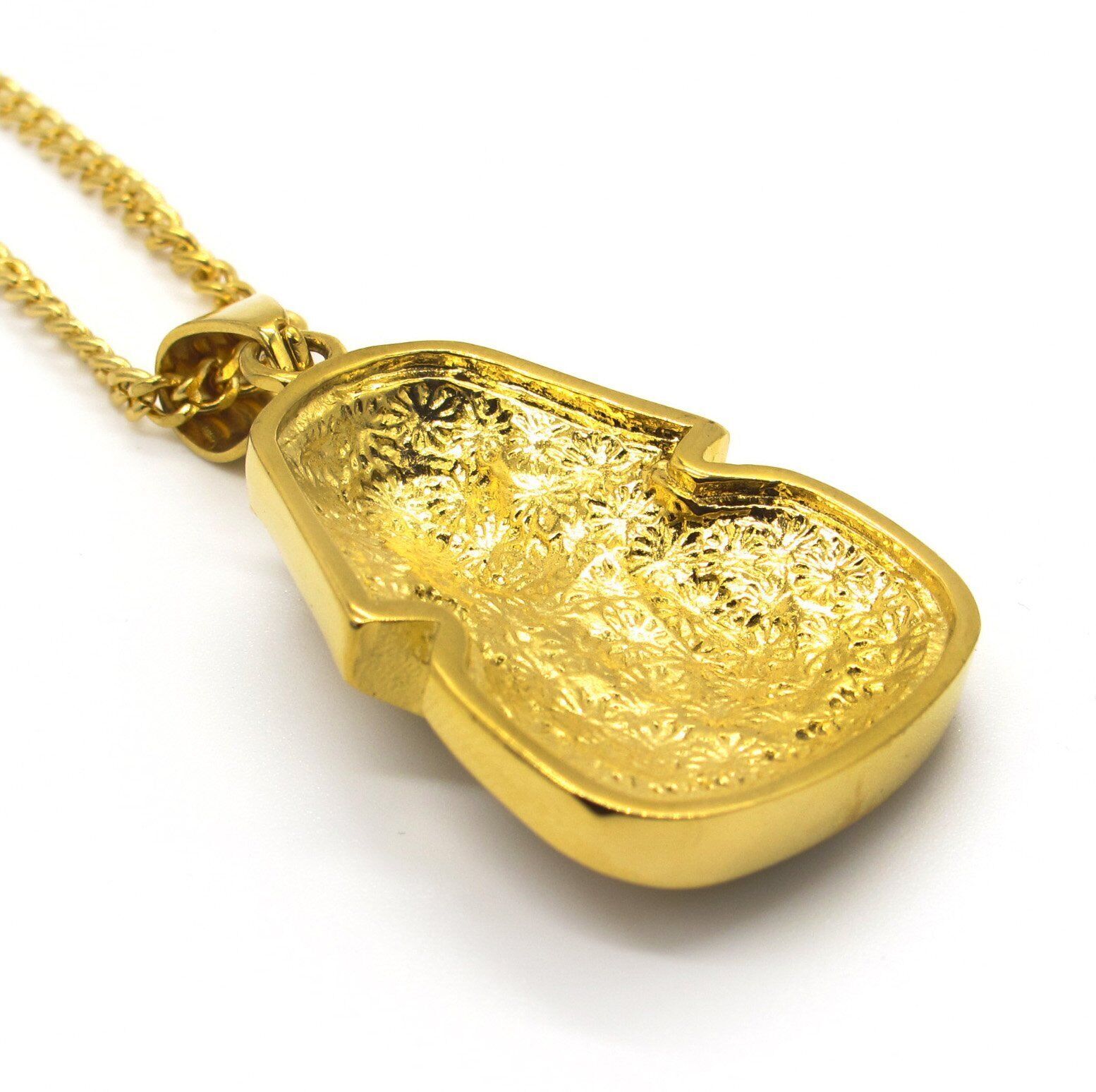 MENDEL Gold Plated Mens Egypt Egyptian CZ Hip Hop Pharaoh Pendant Necklace Chain