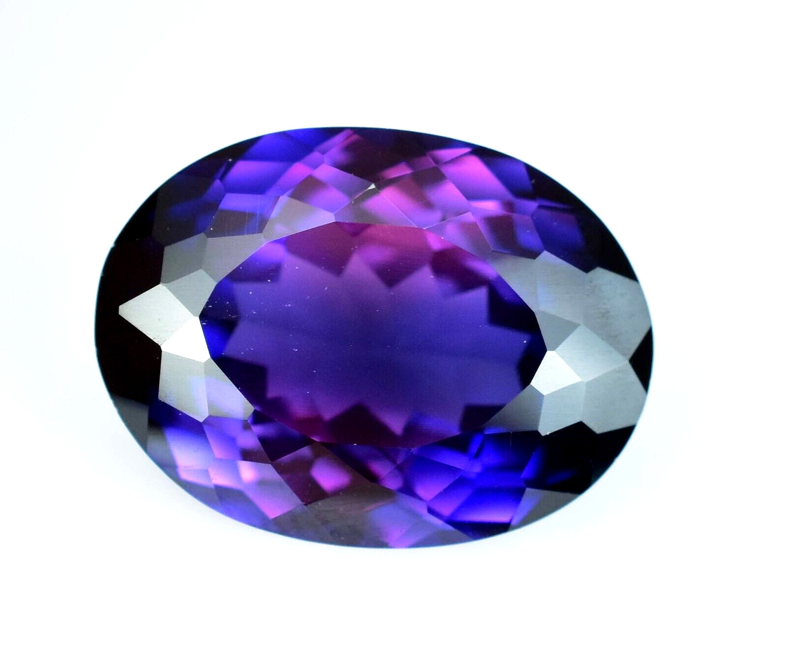 Flawless Natural Purple-Blue Tanzanite 28.80 Ct Oval IF Certified Loose Gemstone
