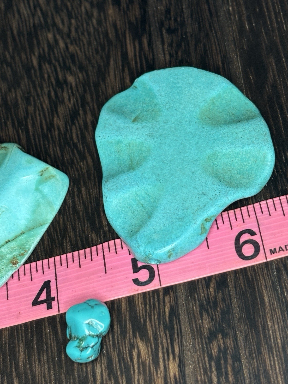 Kingman Turquoise Side-Drilled Focal Stabilized Slabs 54 Grams