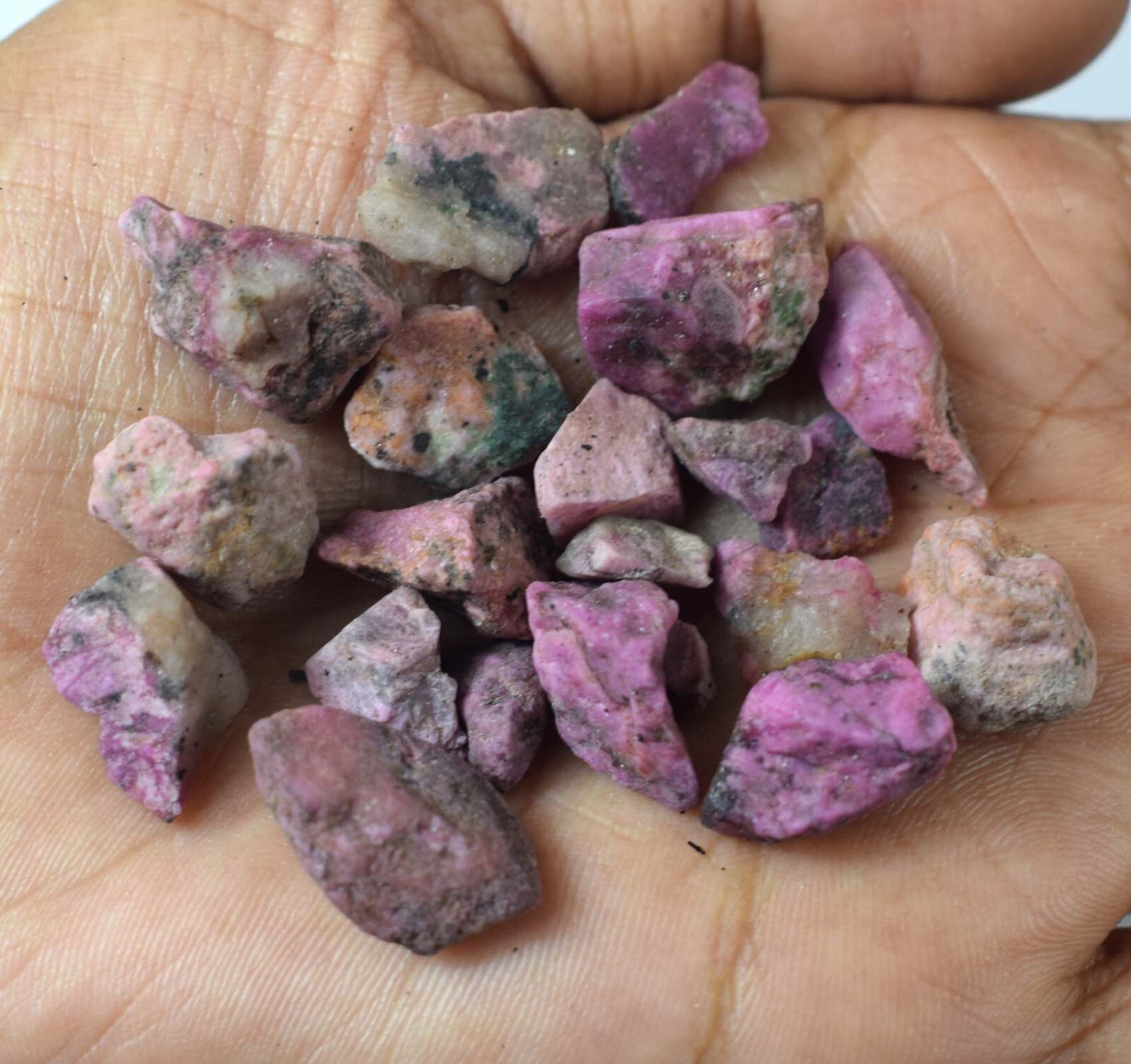 Natural 99.20 Ct Pink Ruby Gemstone Rough Lot Mineral Specimen Certified E13888
