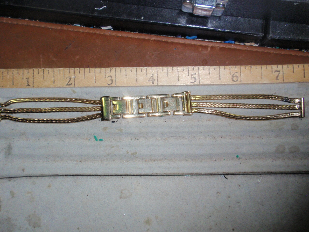 New~ 11.8mm width ~ 6″ to 7.5″ Goldtone S/S mesh cord Lady watch Band #HB 356