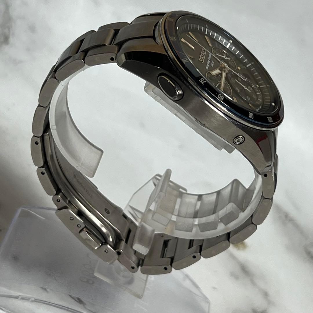 Seiko Brights Men’s Watch 8B82-0AN0 Solar Navy From Japan
