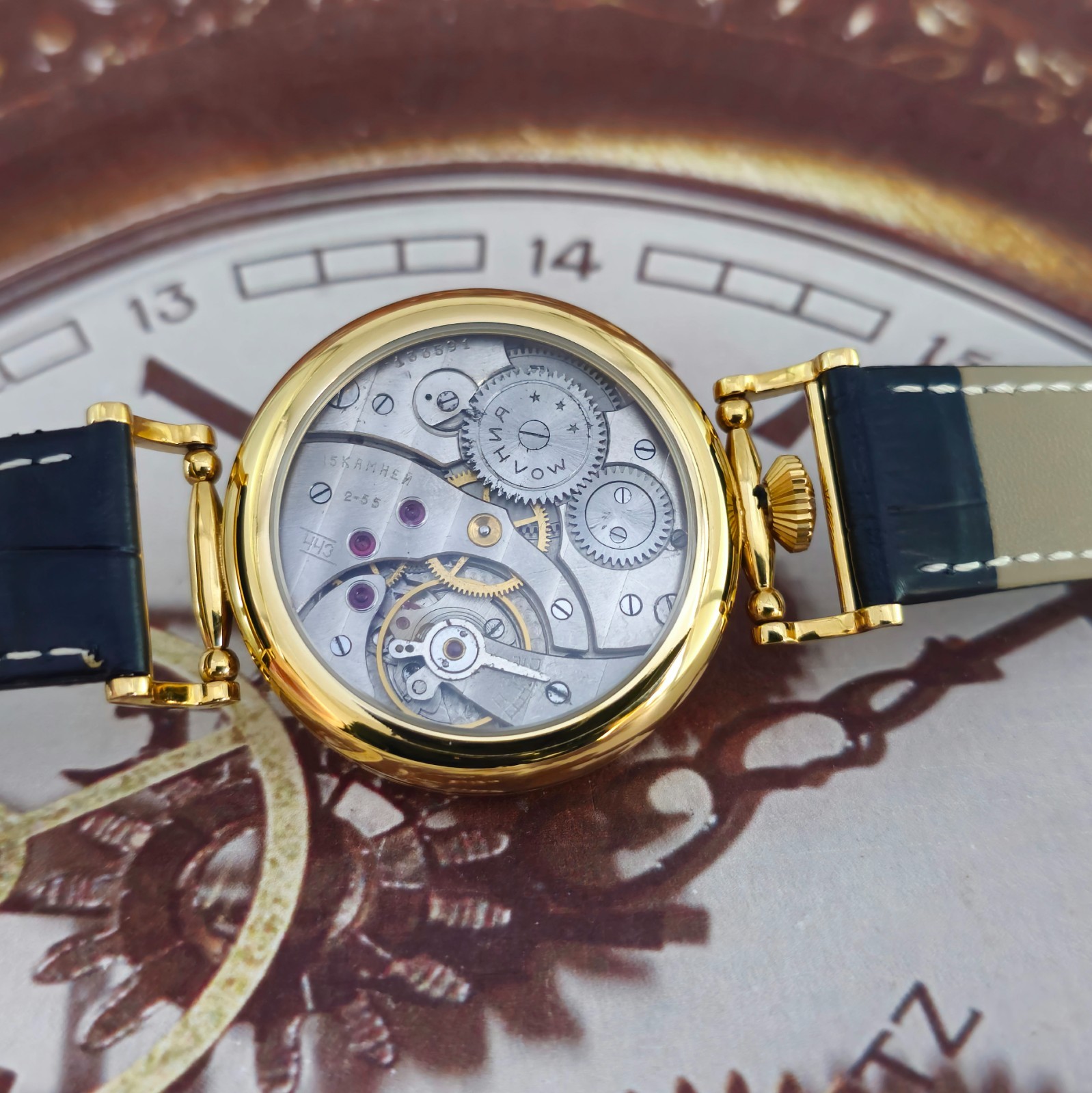 Vintage Watch USSR MARRIAGE Silver Dial MOLNIJA 3601 mechanism 15J 1955 year