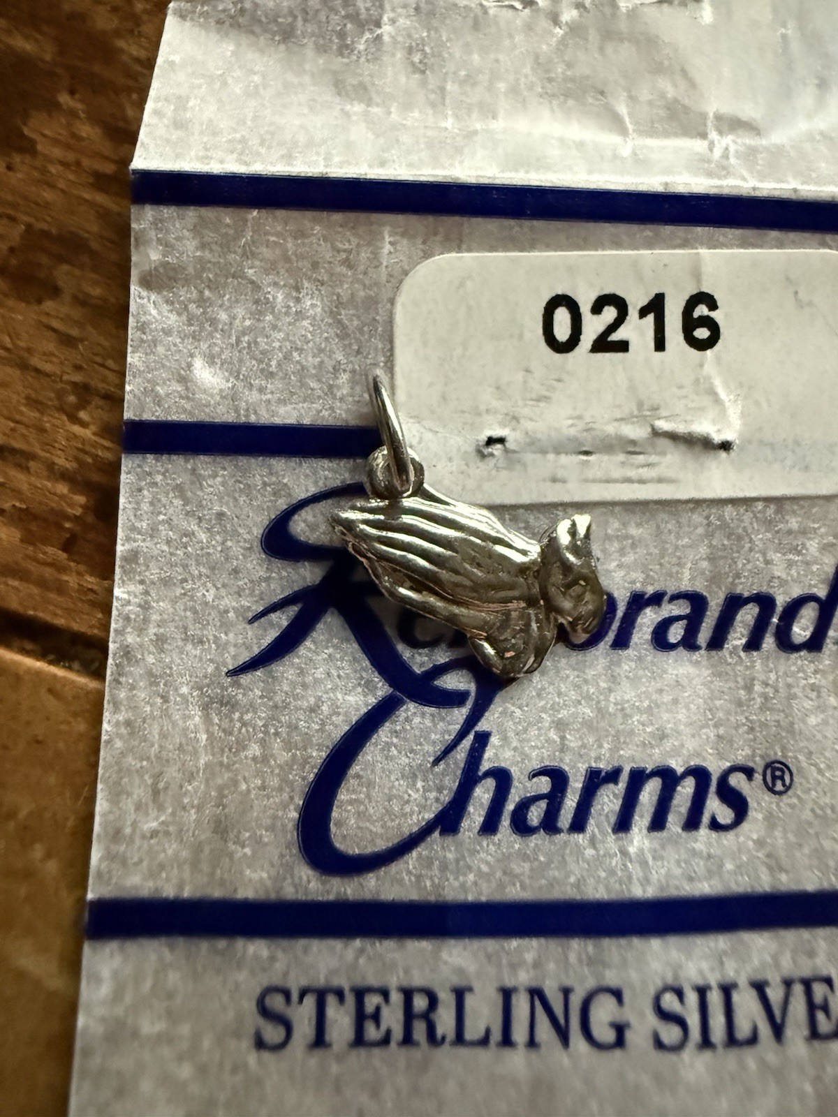 Sterling Silver Praying hands Charm by Rembrandt 0216
