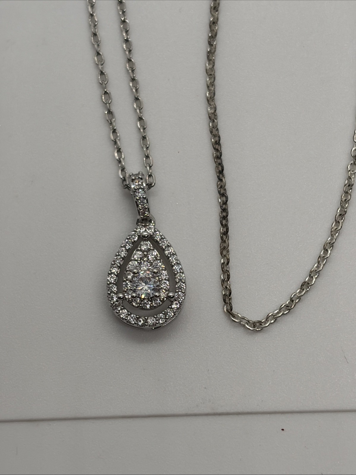 12 Silver Colored Necklaces #11