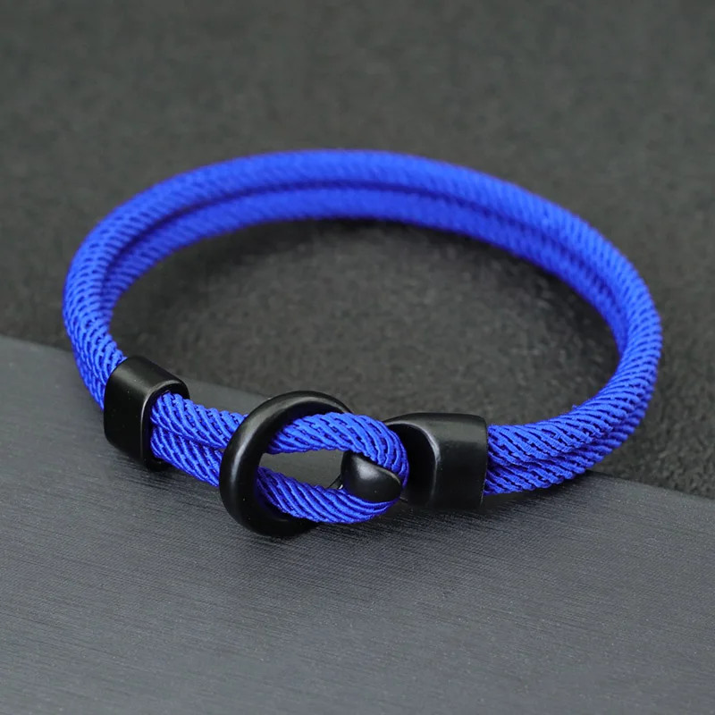 Men Apparel Accessories Bracelet Bilayer Milan Rope Nautical Wrap Rope