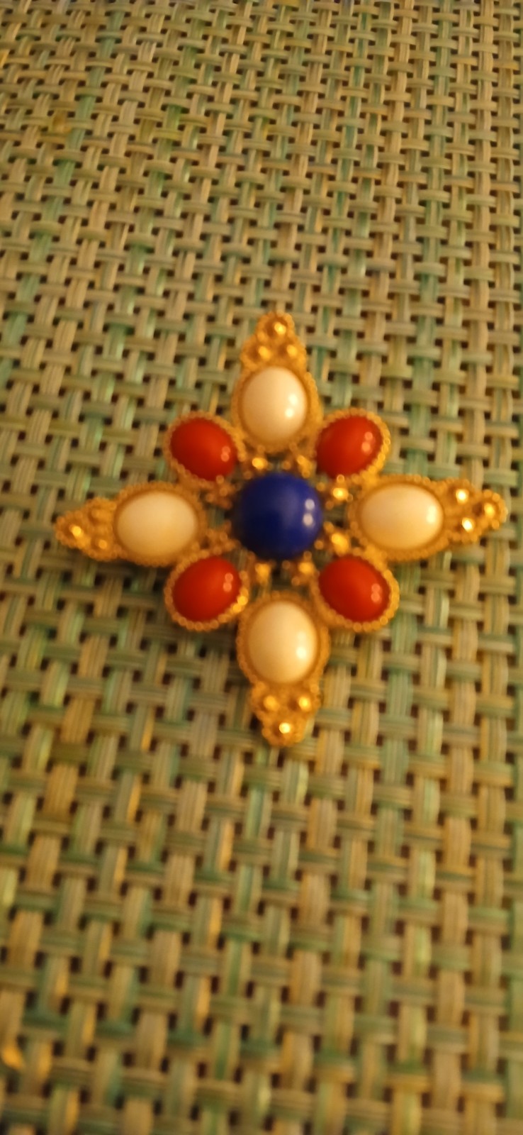 Patriotic Sarah Coventry1970s brooch Celebrate USA 250 plus 1950s Boucher Gold