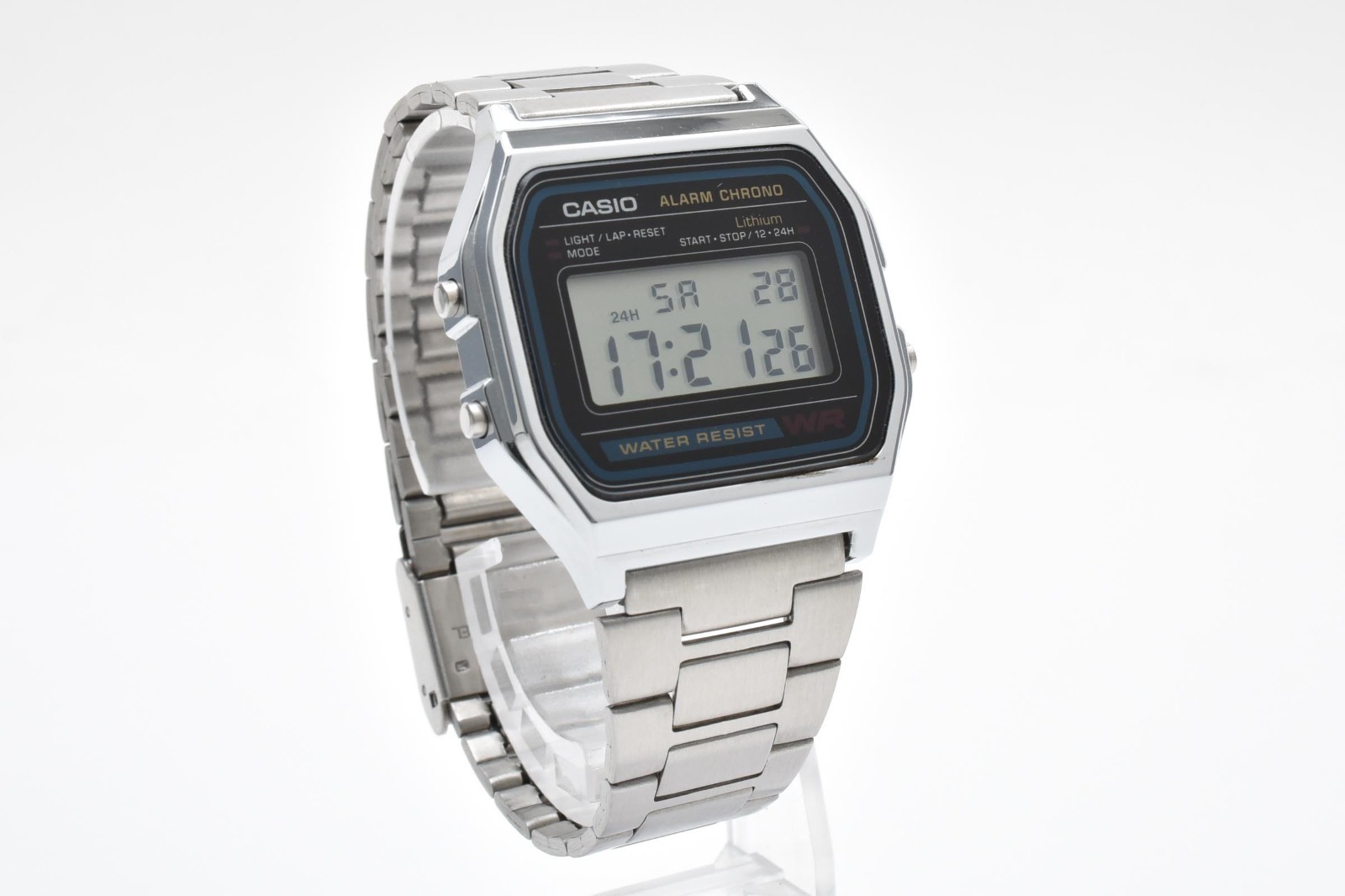 [MINT] CASIO G-SHOCK A158WA-1 Digital Silver Stainless Steel Watch Adjustable