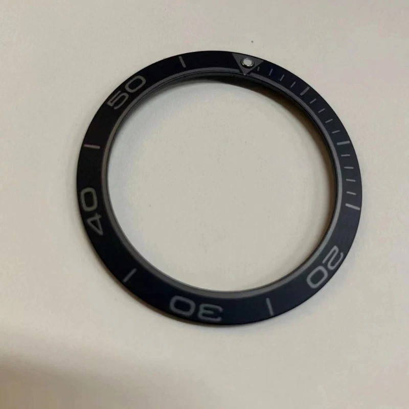 Black Ceramic Watch Bezel Insert Fits Omega Seamaster Planet Ocean 600M 45.5mm