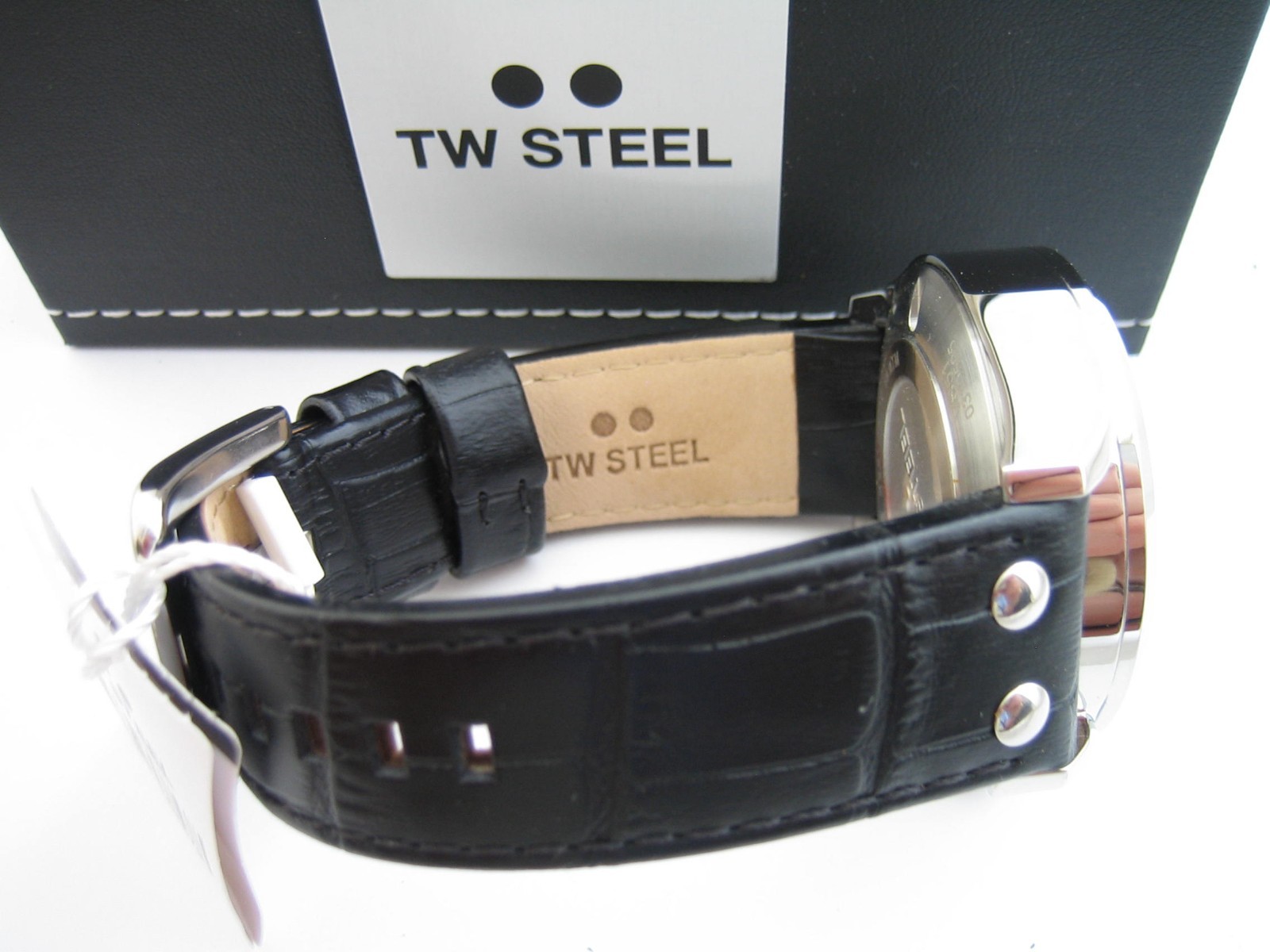 TW STEEL WATCH MENS VOLANTE VS51 STAINLESS STEEL LEATHER QUARTZ GENUINE BNWT