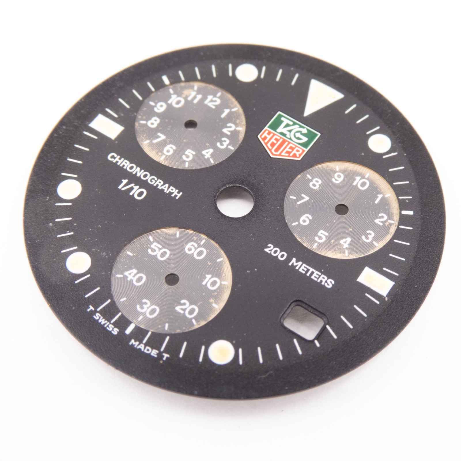 Genuine TAG Heuer Formula 1 200M Chronograph 29.6 mm Black Wristwatch Dial