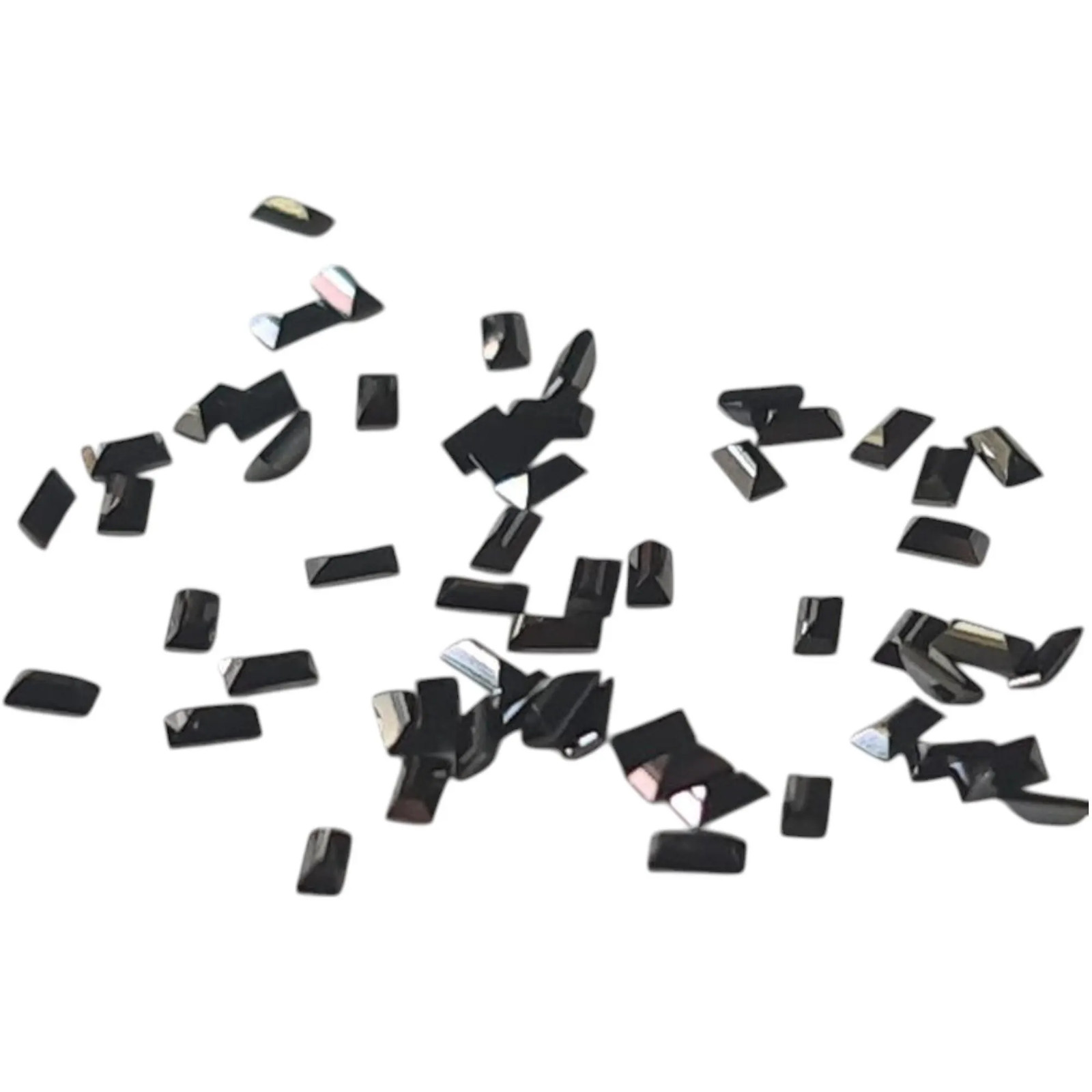 Conflict Free Black Baguette Diamond, 1x2mm Baguette Cut