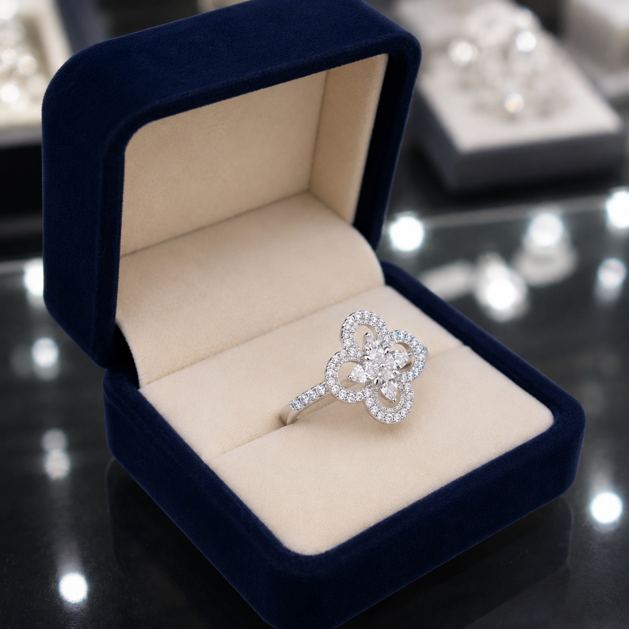 Natural Diamond Round Cut 14K Gifted Engagement Ring Solid White Gold 0.78 Ct