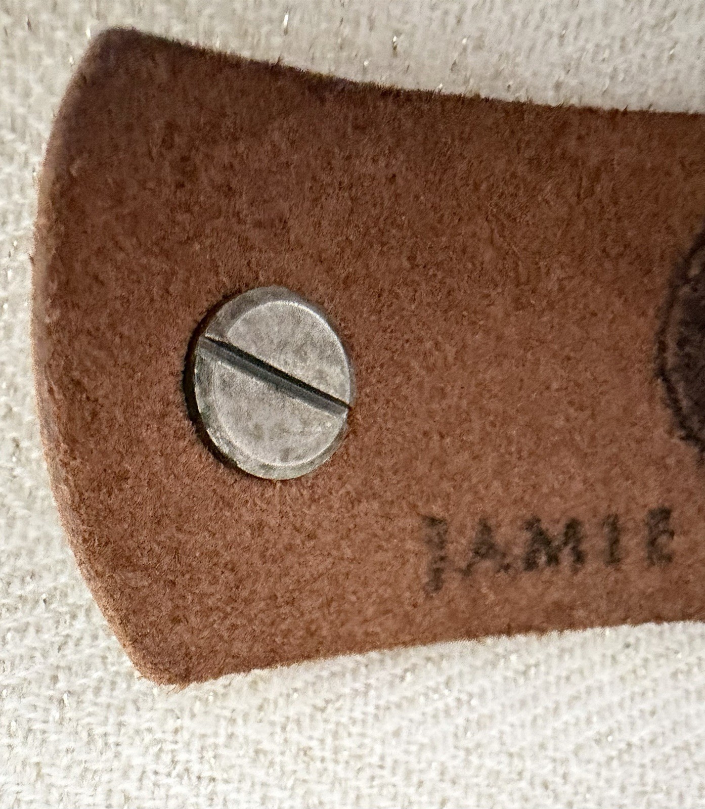 Jamie Dietrich Vintage Dark Leather & Crystal Cross Cuff Bracelet Limited – Rare