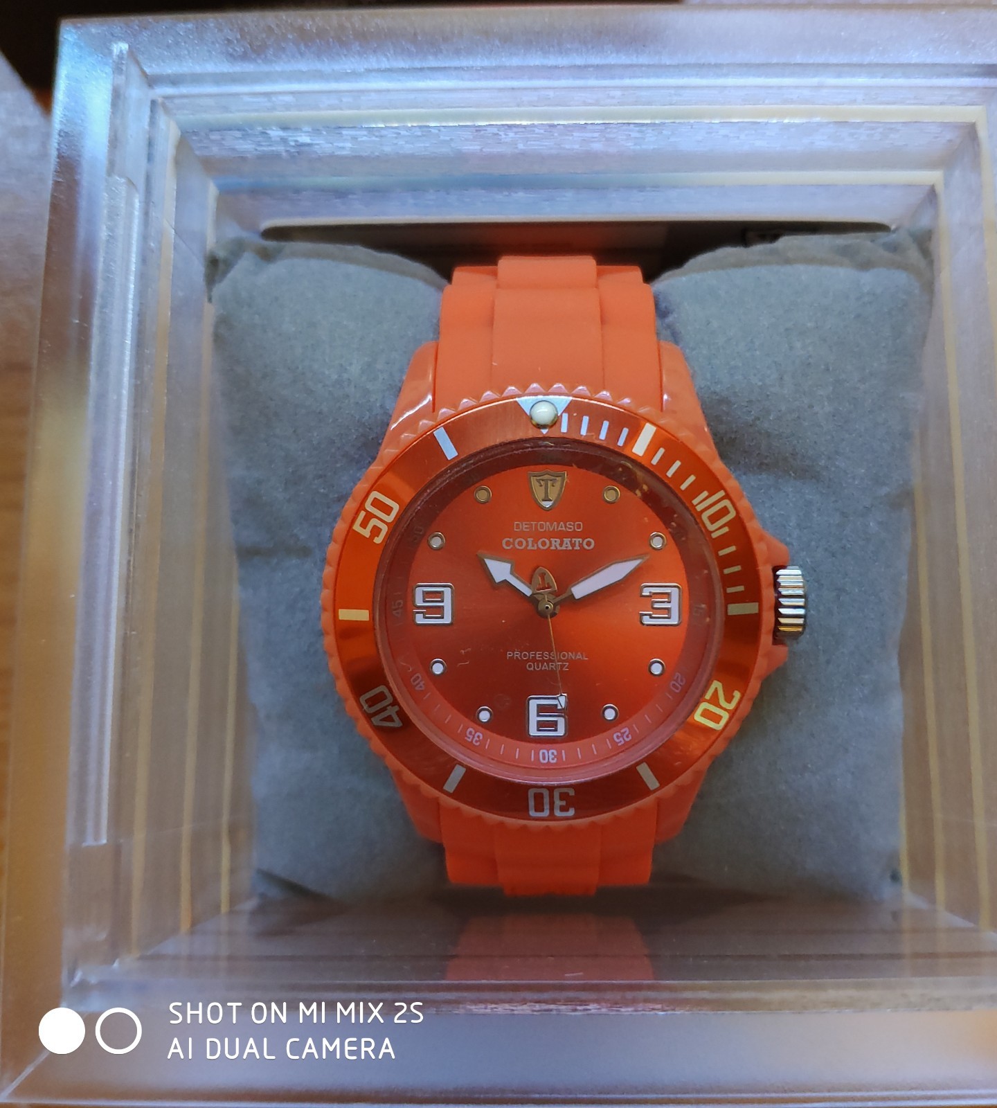 De Tomaso Silicone Watch Orange Unisex New