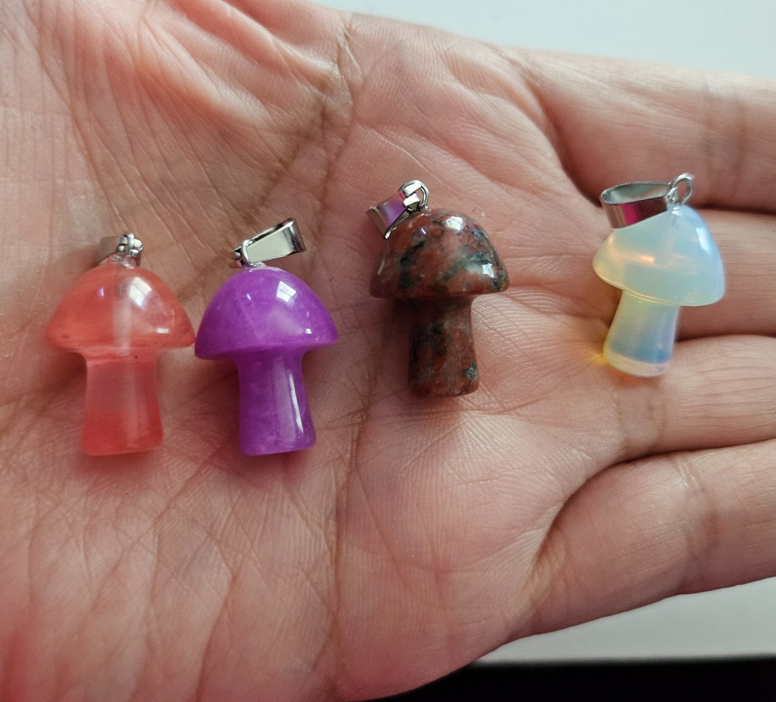 Assorted Crystal pendants with matching necklace