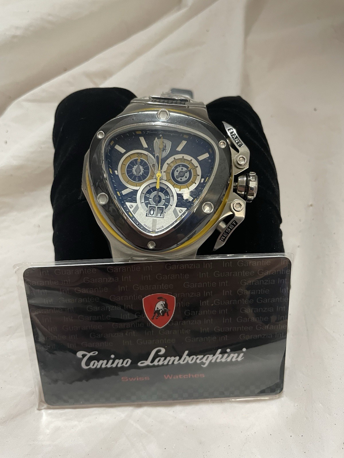 New w/COA Lamborghini SpyderChronograph Quartz 3102 W2