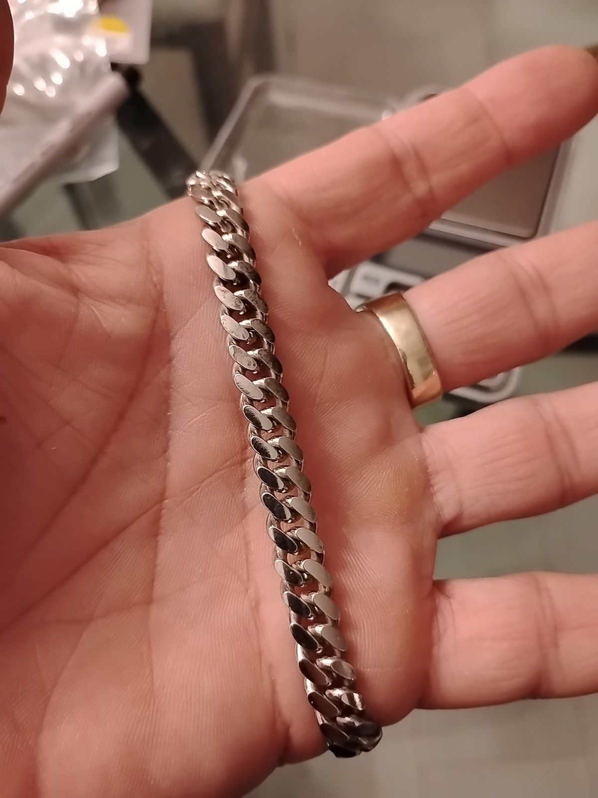 New 925 Sterling Silver 9 In Long 8 Mm Wide Miami Cuban Link Bracelet Free Ship