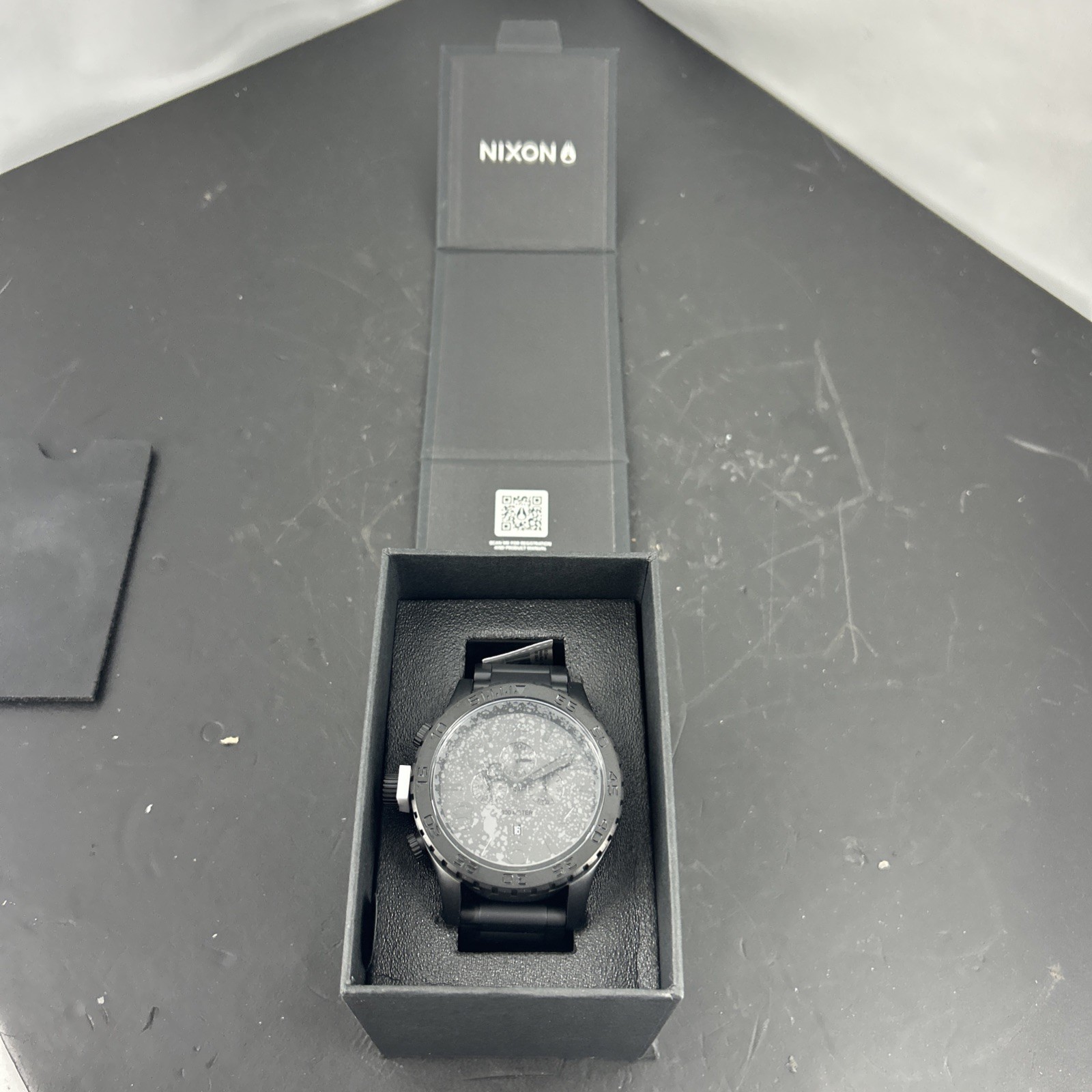 NIXON 51-30 Chrono A1389-3086-00 Matte Black Man’s Watch 51mm