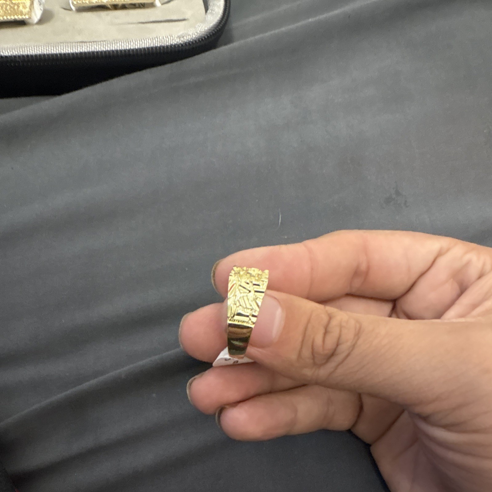 10k Gold dipped nugget ring size 8