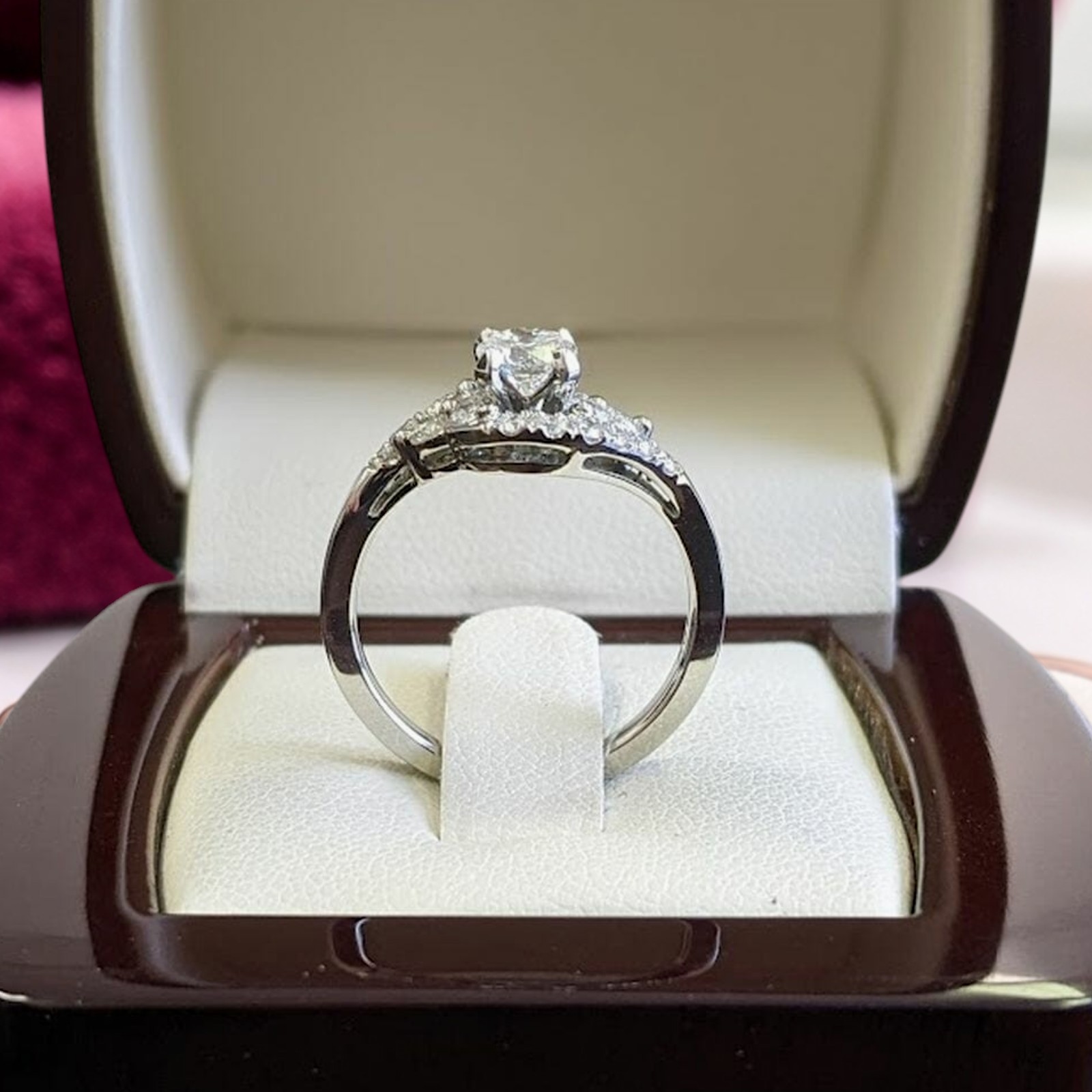 Diamond Engagement Ring 14k White Gold IGI Certified Lab Grown 2.75 Ct Round Cut