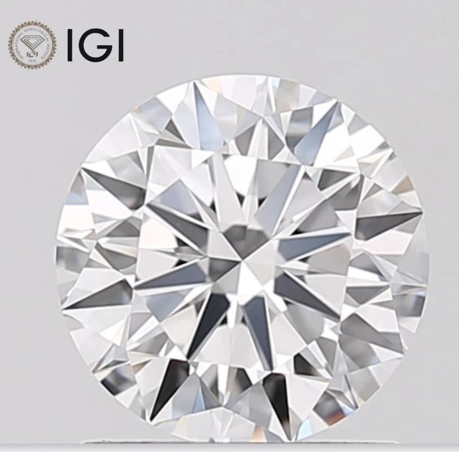 5 Carat Round Brilliant Lab Grown Diamond D VVS1 IGI Certified Premium Quality