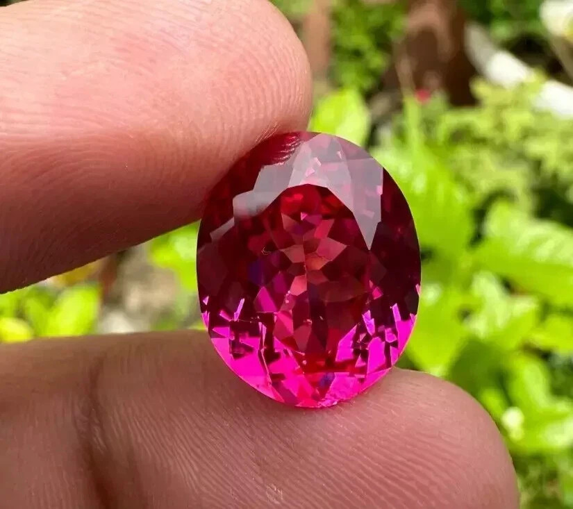 20.00 Ct+ Natural Flawless Pink Sapphire Oval Cut Certified Loose Gemstone AAA+