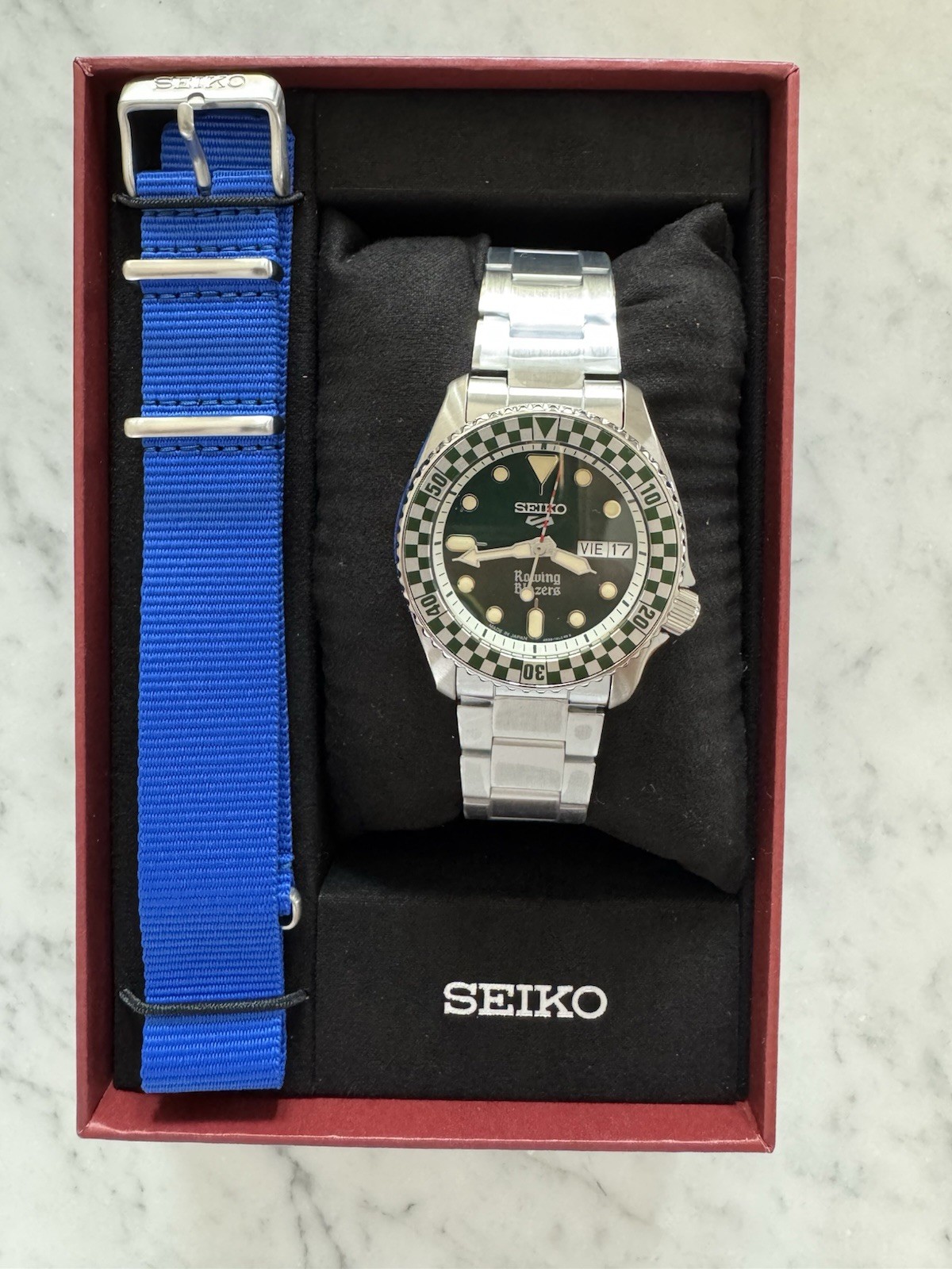 Seiko 5 x Rowing Blazers X Wind Vintage Rally Diver – Green