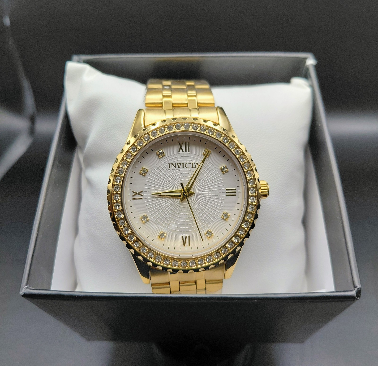 Invicta Specialty 40mm 69216 Unisex Watch Gold W/crystal Accents