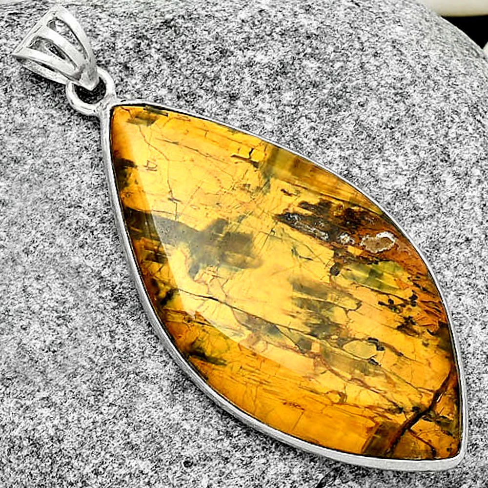 Natural Nellite 925 Sterling Silver Pendant Jewelry P-1001