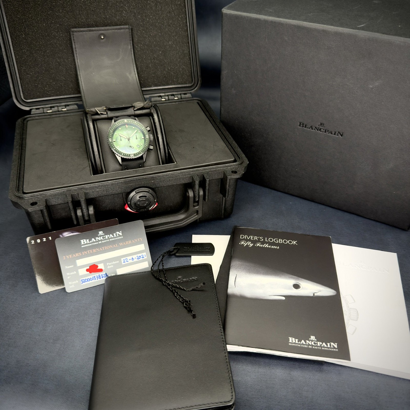 Blancpain Fifty Fathoms Bathyscaphe Chronographe Flyback Complete 5200-0153-B52A