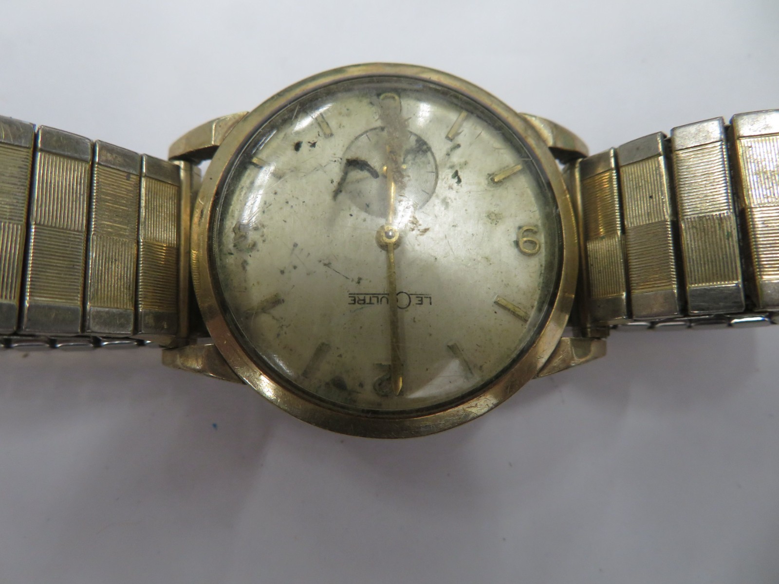 Vtg 1950s Lecoultre 17j Subdial K-480-CW 10K Gold Filled D&A PARTS & REPAIRS