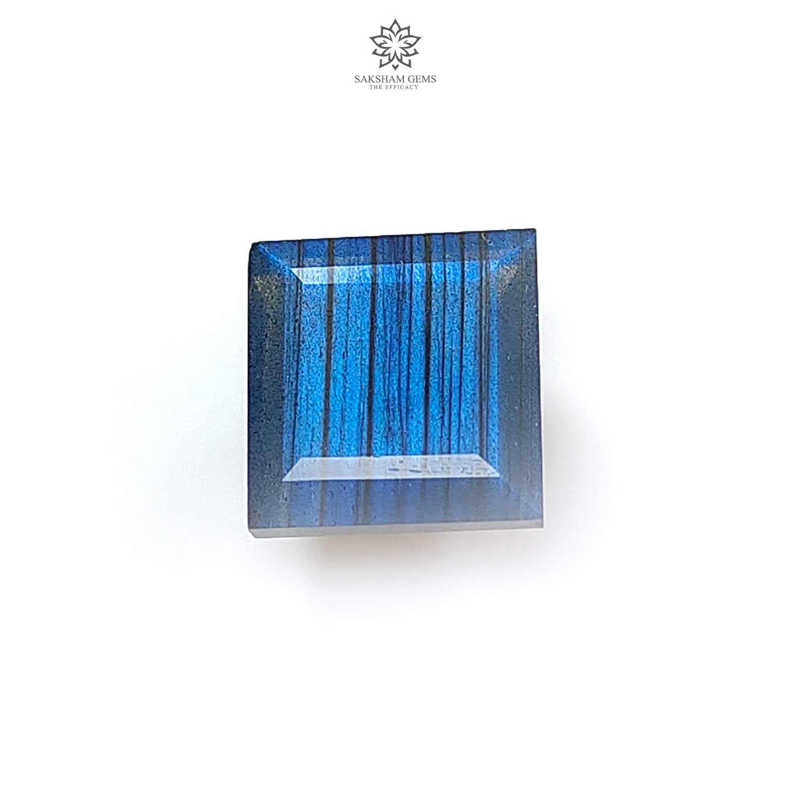 11.80cts High Quality Natural Blue Labradorite Square Shape 1pc 14*13mm