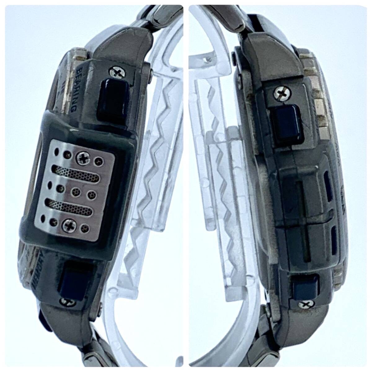 CASIO PRO TREK PRT 411 Quartz Digital Triple Sensor Backlight Titanium Men’s Wat