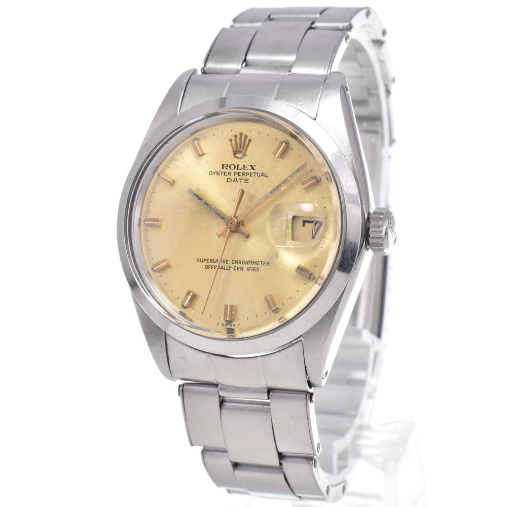 ROLEX Oyster perpetual date 1500 vintage Cal.1570 Automatic Men’s Watch Q#148132